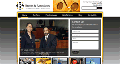 Desktop Screenshot of brooksandassociateslaw.com